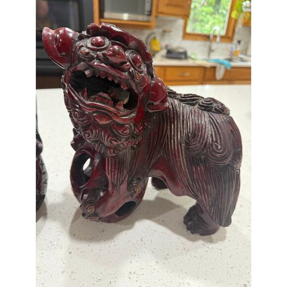 Vintage Foo Dog, also known as a Chinese Guardian Lions. - Picture 4 of 16